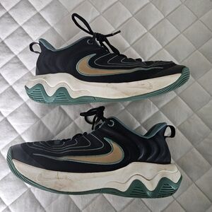 Nike Giannis Basketball Black and Green Sneakers